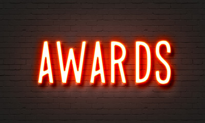 Obraz premium Awards neon sign