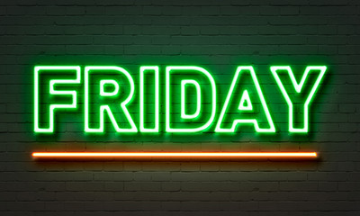Friday neon sign