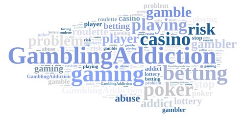 Fototapeta premium Gambling addiction.