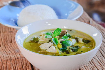 green curry with pork
