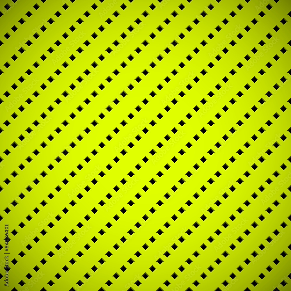 Poster green background with perforated pattern