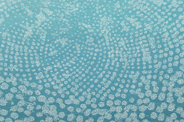 Abstract blue geometric fabric background