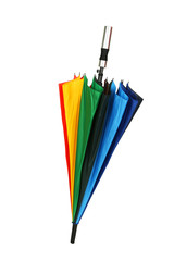 Colorful umbrella isolated on white