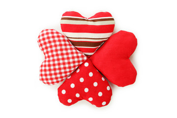 Love hearts isolated on white