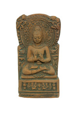 Fototapeta na wymiar Grunge Brown Buddha Statue