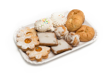 Vassoio di dolci sardi, tray of sardinian desserts 