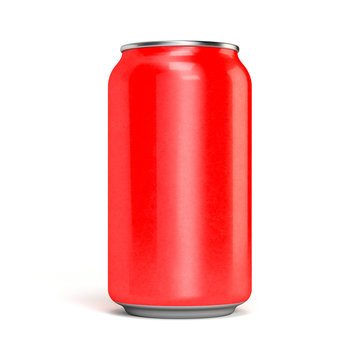 Red soda can