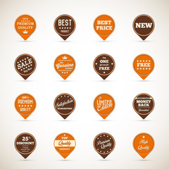 Fototapeta premium Set of business vintage badges