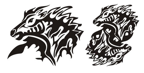 Aggressive flaming horse