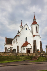 Fototapeta na wymiar Catholic Church in Soly, Grodno region, Belarus.