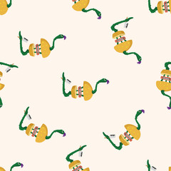 monster cartoon , cartoon seamless pattern background