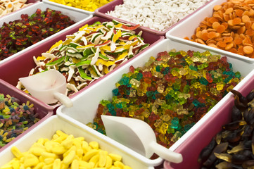 Jelly sweets for sale at market
