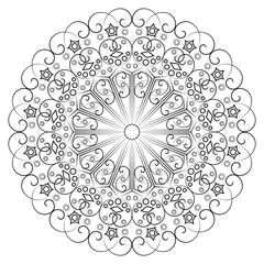 Round ethnic pattern