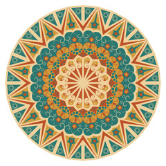 Round ethnic pattern