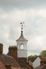 Ampthill Clock Tower with weathervane in Bedfordshire, England © martincp