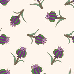flower , cartoon seamless pattern background
