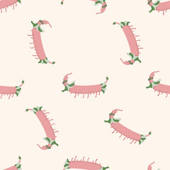 bizarre monster icon 10, cartoon seamless pattern background