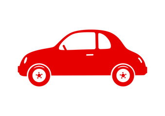 Obraz na płótnie Canvas Car vector icon on white background