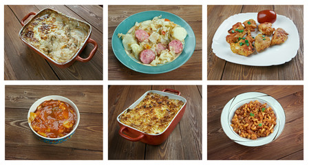 American cuisine.collage