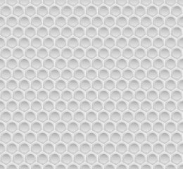 White Pattern Hexagon Mosaic