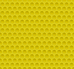 Yellow Pattern Hexagon Mosaic