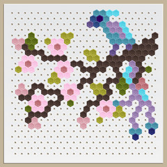 Mosaic Sakura and Bird
