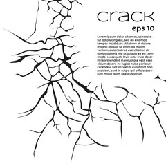Cracks and text