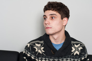 serious  teenage boy