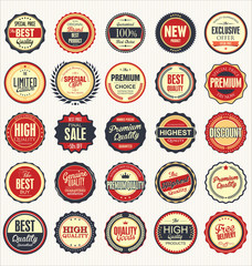 Premium, quality retro vintage labels collection