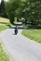 Biker on tour im bergischen Land