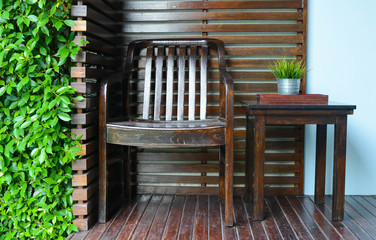 Chair and table decoration