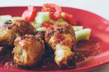 Roast Chicken - Retro Colors