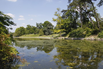 Fototapeta premium Lac inférieur du Bois de Boulogne à Paris