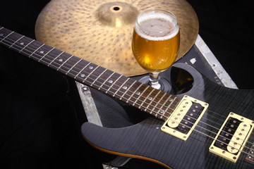 Beer and music equipment