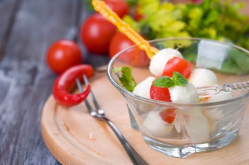 Delicious appetizer  caprese