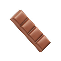 Obraz premium Chocolate bar four pieces vector