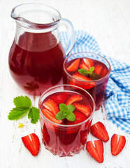 Summer strawberry drink