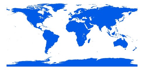 Weltkarte Farbe lapis lazuli