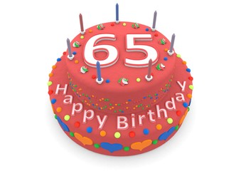 red birthday cake