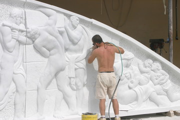 Carrara, Bildhauer, Skulptur, Steinmetz