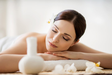 Young, beautiful and healthy woman in s spa salon
