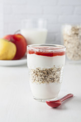 muesli and yogurt