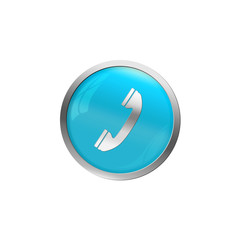 Button T&uuml;rkis - Telefonh&ouml;rer