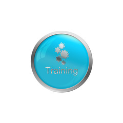 Button Türkis - Training
