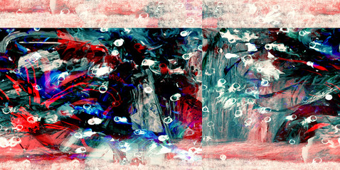 Fototapeta premium Abstract on Glass