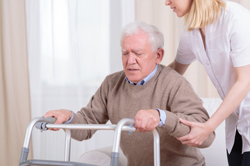 Helping to stand up