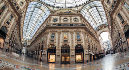 Naklejka premium Vittorio Emanuele II gallery - Milan Italy