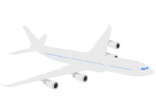 airplane illustration - vector