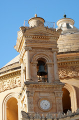 Obraz premium clocher du Sanctuaire Sainte-Marie-de-l'Assomption de Mosta