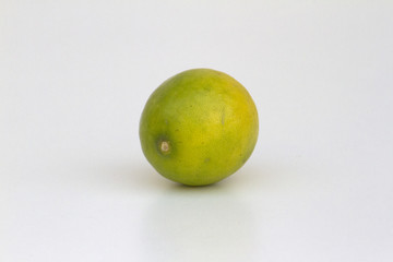 Fresh juicy lime on a counter in the market of India of Goa